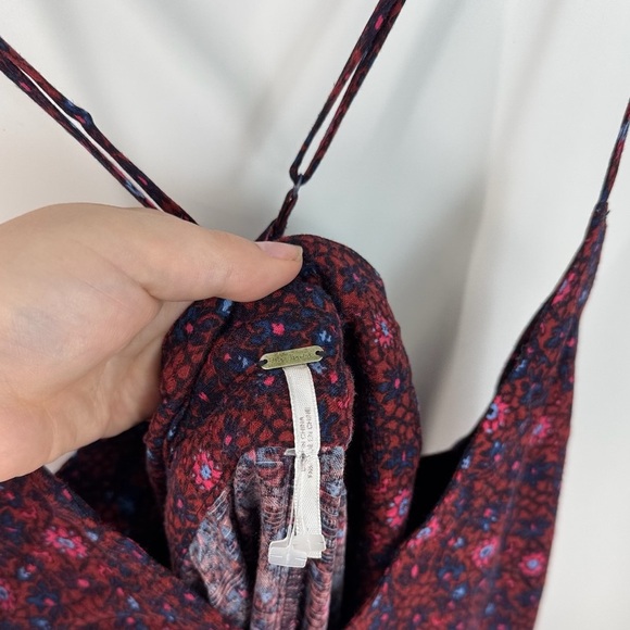 Free People Floral Adjustable Strap Colorful Jumpsuit - Picture 2 of 3